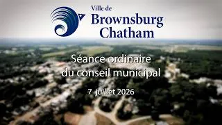 Miniature : Séance ordinaire du conseil municipal de Brownsburg-Chatham : 7 juillet 2026