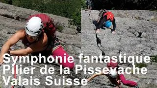 Miniature : Symphonie fantastique Pilier de la Pissevache Valais suisse escalade montagne topo
