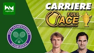 Miniature : WIMBLEDON : 1/2 - FEDERER vs ZVEREV | Full Ace Tennis Simulator