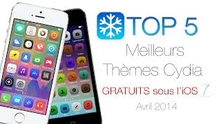 Miniature : TOP 5 Meilleurs Thèmes Cydia Gratuits iOS 7 (iPhone iPod Touch iPad) - Avril 2014