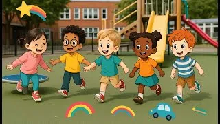 Miniature : En el jardín jugamos, reímos y aprendemos 🌈 Canción Infantil para Jardín Infantil, Música para Niños