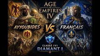 Miniature : Ayyoubides vs Français 1v1 classé Diamant Age of Empires 4