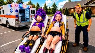 Miniature : LILY LOVEBRAIDS ET RUMI ENCEINTES VONT À L'HÔPITAL D'URGENCE EN AMBULANCE ! KPOP Demon Hunters !