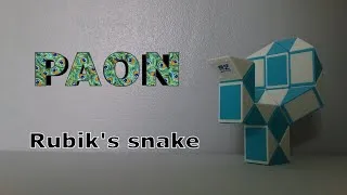 Miniature : Faire un paon avec le Rubik's Snake (twist) | Tutoriel étape par étape