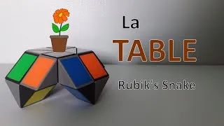 Miniature : Faire une table avec le Rubik's Snake (twist) | Tutoriel pas à pas