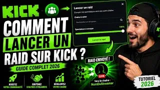 Miniature : Comment lancer un raid sur Kick ? (Guide complet 2026)