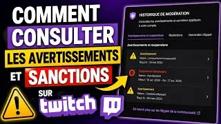 Miniature : Comment consulter les avertissements et sanctions sur Twitch