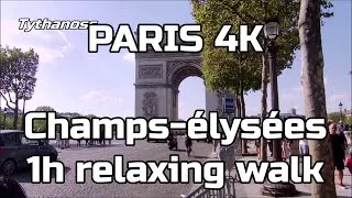 Miniature : Walk in Paris 4K Champs-Elysées, tour Eiffel et arc de triomphe