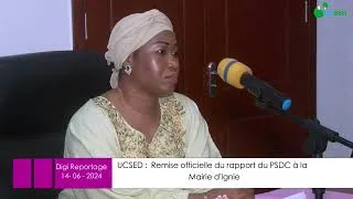 Miniature : Ceréremonie de la remise officielle du rapport du PCD-SEHA à la Mairie d'Ignié