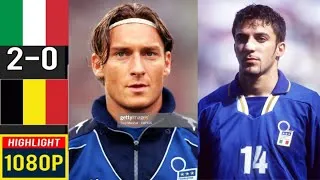 Miniature : Italy 2 x 0 Belgium ( Totti, Del Piero, Maldini)   ● UEFA Euro 2000 Extended Goals & Highlights
