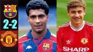 Miniature : Manchester United 2 x 2 Barca (Romario, Stoichkov)   ●UCL 1994/1995 Extended Goals & Highlights HD