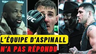 Miniature : Jones veut fight Pereira, Aspinall fuit la revanche