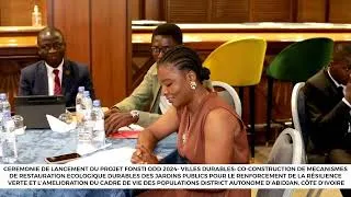 Miniature : L𝗲𝘀 𝗺𝗼𝗺𝗲𝗻𝘁𝘀 𝗳𝗼𝗿𝘁𝘀 de la cérémonie de lancement du projet FONSTI ODD Villes durables