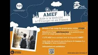 Miniature : Présentation du dispositif d'aide à la mobilité AMEF 2025-2026