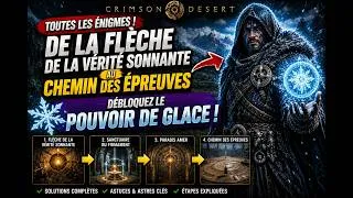 Miniature : CRIMSON DESERT - FLÈCHE DE LA VÉRITÉ SONNANTE À CHEMIN DES ÉPREUVES - Solution Abysse Glace