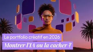 Miniature : Portfolio créatif 2026 : montrer ou cacher l'IA ? La stratégie pour rester crédible et rentable.