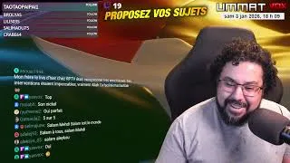 Miniature : 🎬Replay Twitch du 03.01.2026 : Les "patriotes" humilient la France - Zied et ses procès - Histoire