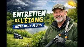 Miniature : Après la chaleur et l'orage quand le pluie s'arrête l'étang respire et je l'accompagne
