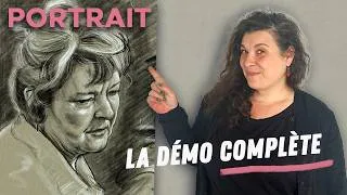 Miniature : Je dessine un portrait de A à Z en vous révélant toutes les étapes.