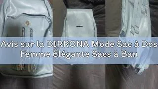 Miniature : Avis sur la DIRRONA Mode Sac à Dos Femme Élégante Sacs à Bandoulière Décontracté Voyage Sac à Dos Mo
