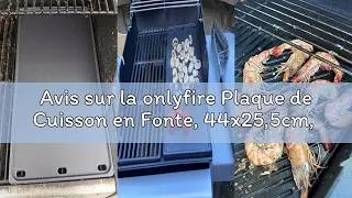 Miniature : Avis sur la onlyfire Plaque de Cuisson en Fonte, 44x25,5cm, Plaque Réversible pour Weber Spirit I &