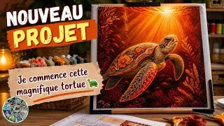 Miniature : 🐢 Je commence cette magnifique tortue marine au point de croix #wattobizz