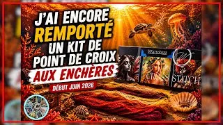 Miniature : Unboxing Wattobizz : j’ai encore remporté un kit point de croix aux enchères 😱😱