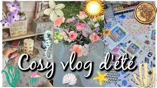 Miniature : Cosy vlog créatif : des jours en été 🌊🌞🌸