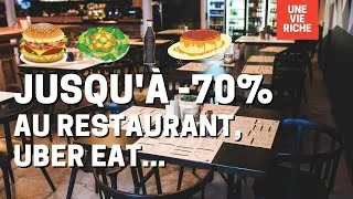 Miniature : Faire des économies au restaurant (jusqu'à 70% sur uber eat...)