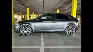 Miniature : Audi A3 S3 covering wrapped Avery Black rock grey GMK AKRAM 4K 🔥