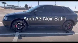 Miniature : AUDI A3 NOIR SATIN COVERING WRAP AKRAM GMK 4K 🔥