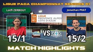 Miniature : Tennis highlights  - Championnnat par équipes Lotfi ZERBOUT 15/1 vs Jonathan PRAT