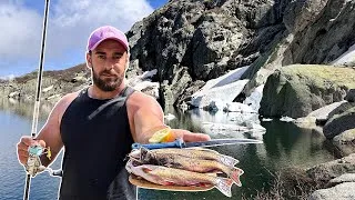 Miniature : PÊCHER et CUISINER les SAUMONS en HAUTE MONTAGNE ! (Catch and Cook)