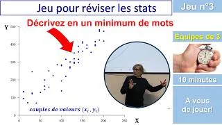 Miniature : Jeu N°3 pour Réviser en Statistique - Corrélation et Régression Linéaire