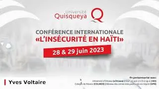 Miniature : Synthèse et clôture - Conférence internationale "L'insécurité en Haïti" - Yves Voltaire