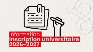Miniature : INFORMATION - Inscription universitaire 2026-2027