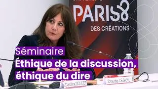 Miniature : Séminaire : Éthique de la discussion, éthique du dire: avec C. Millot,E. Solano-Suárez et A. Dup...