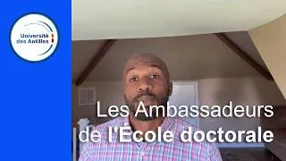 Miniature : Les Ambassadeurs de l'École Doctorale - Frantz Jean-François