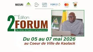 Miniature : 2ème édition du Forum des Métiers, de l’Emploi et de l’Entrepreneuriat du 05 au 07 mai à kaolack