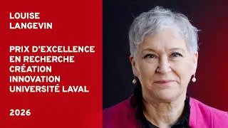 Miniature : Louise Langevin, lauréate du prix Fondation – Carrière en recherche, secteur Société et culture 2026