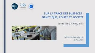 Miniature : Sur la trace des suspects : génétique, police et société