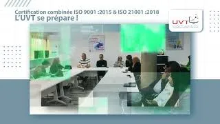 Miniature : Certification iso de L'UVT