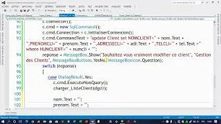 Miniature : Tuto C# : Édition et Suppression des données d'une Base de Données