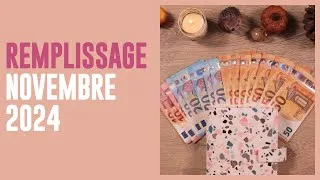 Miniature : Mon remplissage de Novembre- Gestion budget - Système des enveloppes