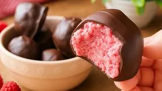 Miniature : Délices Glacés Rapides à la Framboise❄️🍧4 Ingrédients | Sans Sucre Ajouté