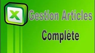 Miniature : APPLICATION EXCEL CONCEPT - GESTION COMPLETE ARTICLES