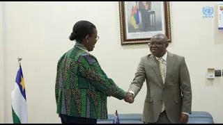 Miniature : Rencontre de la Cheffe de la MINMUSCA avec le ministre centrafricain de la Défense