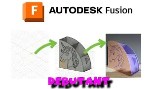 Miniature : Utilisation de fusion 360 pour faire une boite de rangement pour grand débutant, pas à pas, tuto,
