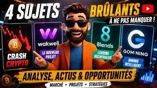Miniature : Le Crash Crypto est-il une opportunité ? + GoMining, Wakweli et 8Lends