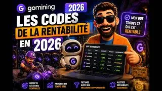 Miniature : GoMining 2026 : Mon Bot Détecte les Mineurs Rentables Automatiquement